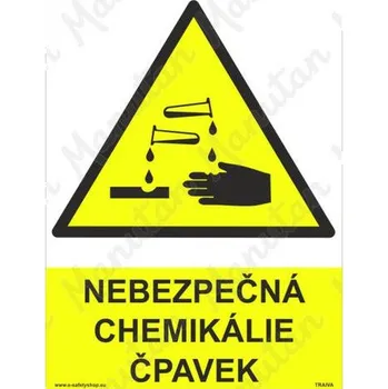 Kancelář Nebezpečná chemikálie čpavek, plast 210 x 297 x 0,5 mm A4