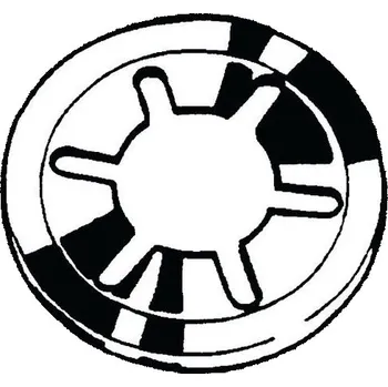 Dílna Fixační podložka pro hřídele (bez krytky) Pružinová ocel 12MM