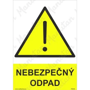 Kancelář Nebezpečný odpad, plast 210 x 297 x 2 mm A4