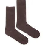 Ponožky Žebro tenké hnědé L (43-46)