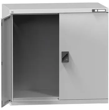 Kovová dílenská skříň, 100 x 104,4 x 62,5 cm, šedá