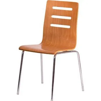 Nábytek Dřevěná jídelní židle Tina Chrome, třešeň