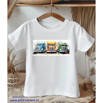 Chlapecké tričko Trička s potiskem Tričko s potiskem, dětské, KAMIONY, 1 ks zvolte VELIKOST trička ZDE:: 9/10 let Beagle