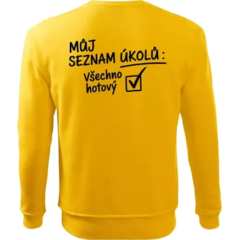 Pánská mikina Můj seznam úkolů - Mikina Essential pánská - L ( Žlutá )