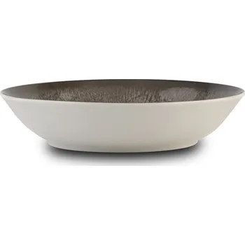 Talíř Talíř hluboký porcelánový 20cm, ALEXANDRA, šedý