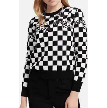 Dámský svetr Dámský kostkatý svetr Karl Lagerfeld - Velikost XS, Barva Multicolor 56559 217L2047