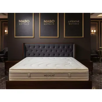 Matrace Mabo | Přírodní latexová matrace MEGALAT - Rozměr matrace 100x200, Potah matrace Mabo Bio bavlna, Tuhost matrace Soft