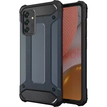 Pouzdro na mobilní telefon Odolné pouzdro na mobil Samsung Galaxy A26 Hybrid Armor modré (Kryt, obal a odolné pouzdro Hybrid Armor na mobil Samsung Galaxy A26 s dvouvrstvou konstrukcí a zvýšenými okraji – modré)