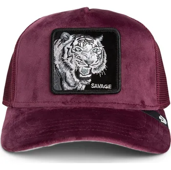 Kšiltovka Kšiltovka GOORIN BROS VELOUR TIGER 101-2352-DES01 – Vínová