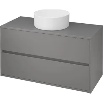 Koupelnový nábytek Cersanit Crea - závěsná skříňka pod umyvadlo 100cm, šedá, S924-020
