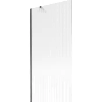 Vanová zástěna Mexen Next, 1-křídlová vanová zástěna 90 x 150 cm, 6mm sklo Ribs, grafitová, 895-090-000-00-09-95