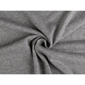 Úplet bavlněný počesaný Premium, střední, 6 (305 g/m²) šedá