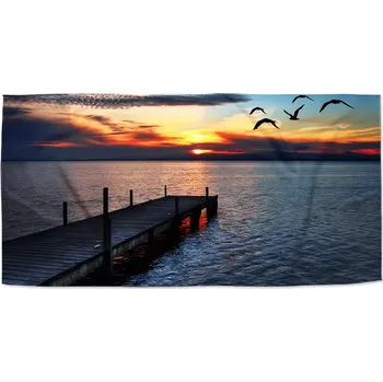 Sablio Ručník Západ slunce nad molem - 30x50 cm