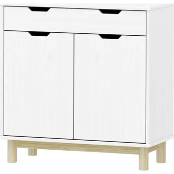 Komoda IDEA Nábytek Komoda 2 dveře + 1 zásuvka BONITO 2 bílý lak