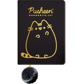 Zápisník Plyšový zápisník Pusheen - černý