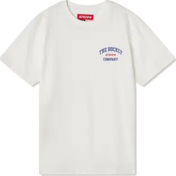 Pánské tričko CCM Triko CCM Athleisure SR, Barva WHT, Velikost M 1029963