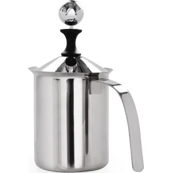 Příslušenství pro přípravu kávy BARISTA | nerezový ruční napěňovač mléka 500 ml | šlehač na studené i teplé mléko