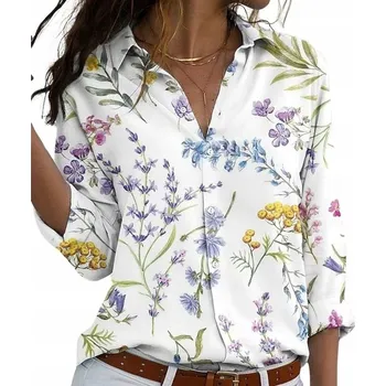 Dámská košile D-look dámská košile s dlouhým rukávem, květinový vzor, vícebarevná EEG-512282, velikost L