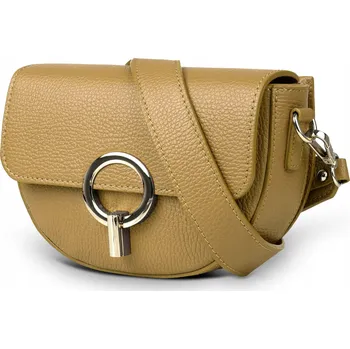 Kabelka Vera Pelle kabelka z pravé lícové kůže žlutá