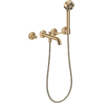 Vodovodní baterie Axor One - Vanová baterie pod omítku, 3-otvorová instalace, kartáčovaný bronz 48444140