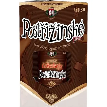 Dárkový potravinový koš Postřižinský čokoládový 4-pack