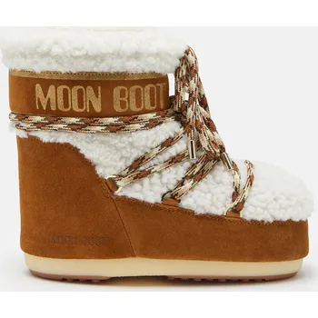 Dámská zimní obuv Dámské Zimní boty MOON BOOT MB ICON LOW SHEARLING 80D1409580-MA03 – Hnědá 39/41