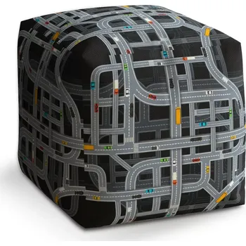 Taburet Sablio Taburet Cube Dětská autodráha: 40x40x40 cm