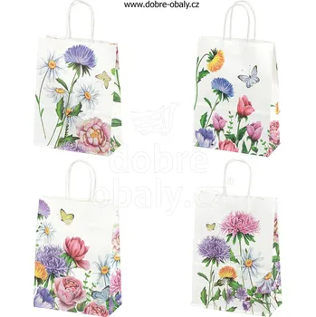 Dárková taška Dárková papírová taška M - Louka - Dárková papírová taška M - Lo