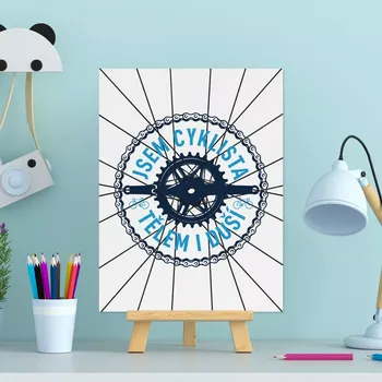 Plechová cedule Sablio Dárková cedulka Jsem cyklista tělem i duší: 30x40 cm