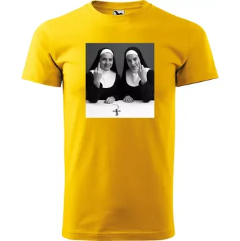 Sablio Tričko s potiskem Holy Rebellion - žluté 5XL