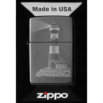 Zapalovač Zapalovač ZIPPO LIGHTHOUSE DESIGN 60007477 Větruodolný, benzínový