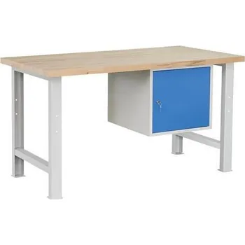 Dílenský stůl Dílenský stůl Weld se skříňkou 41 cm, 84 x 150 x 80 cm, šedý