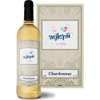 Víno Sablio Bílé víno Vše nejlepší k svátku: 0,75 l