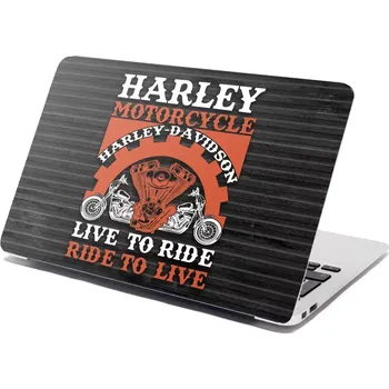 samolepka Sablio Samolepka na notebook Harley-Davidson Live to ride, ride to live - 29x20 cm