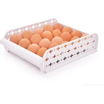 Úložný box EGGY | stohovatelný organizér | stojan na 20 vajec