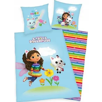 Povlečení Povlečení bavlněné 140x200 Gábinin Kouzelný Domek