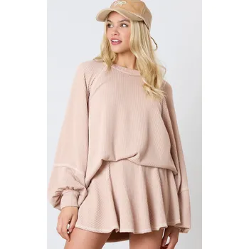 Dámská sukně OMG Dámská souprava Microack světle růžová S