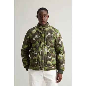Pánská casual bunda BUNDA WOOLRICH HERITAGE CAMO JACKET GREEN TERRAIN CAMO