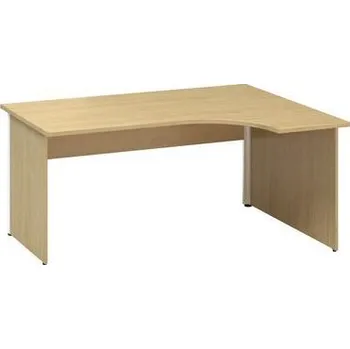 Ergo kancelářský stůl Alfa 100, 180 x 120 x 73,5 cm, pravé provedení, dezén divoká hruška