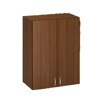 Nábytek Přístavbová střední široká skříň Alfa 500, 104,5 x 80 x 47 cm, s dvířky, dezén ořech