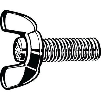 Spojovací materiál Křídlový šroub lehký (americký) typ Nerezocel A2 M6X20