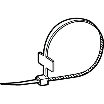 Stahovací páska Kabelová spona se štítkem Plast Polyamid (nylon) 6.6 110X2,5MT