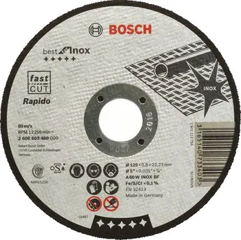 Řezný kotouč Dělicí kotouč rovný Best for Inox – Rapido BOSCH 2608603488