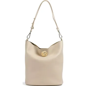 Kabelka Coccinelle Nikla - Bucket kabelka v béžová, kůže, 50553297 | Kabelky pro ženy & muže