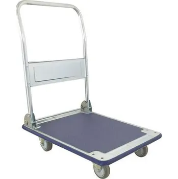 Plošinový vozík Plošinový vozík se sklopným madlem Manutan Expert, do 200 kg