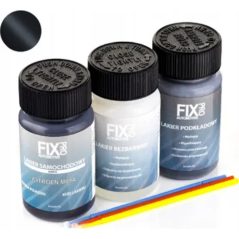 barva a nátěr na dřevo FixPro AUTO LAK CITROEN M09A + ZÁKLADNÍ NÁTĚR + BEZBARVÝ LAK 50ml