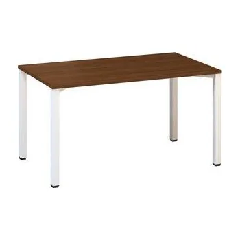 Kancelářský stůl Alfa 200, 140 x 80 x 74,2 cm, rovné provedení, dezén ořech, RAL9010