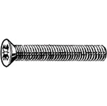 Šroub Šroub se zápustnou hlavou s křížovou drážkou Pozidriv DIN 965 A Hliník P65 M6X50