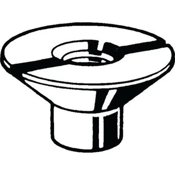 Matice Zápustná matice s drážkou Automatová ocel Pravý Pozinkované M4