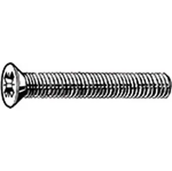 Dílna Šroub se zápustnou hlavou s křížovou drážkou Pozidriv DIN 965 A-Z Ocel Pozinkované 4.8 M4X12